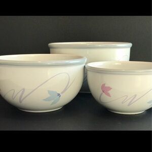 Studio Nova Noritake Double Up HM011 3 Pc Nesting Bowl Set DISCONTINUED